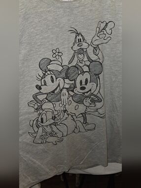 Disney Mickey & Friends Grey Graphic Tee